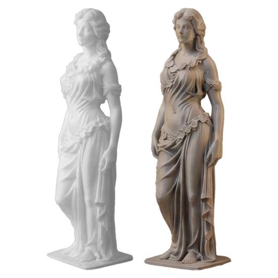 3D Printed Goddess Figurine Elegant Greek Goddess Statue Roman-Style Female Sculpture for Office Living Room Desk Shelf Decor