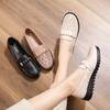 2025 neue Mutter Einzelschuhe Damen Sommerschuhe Mittelalterliche und ältere bequeme weiche Sohle atmungsaktives weiches Leder große Größe Lochschuhe Damen