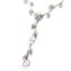 Les Trésors De Lily [K0972] - Silver Gray 'Paradis Floral' Designer Necklace