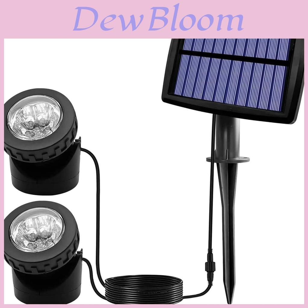 Outdoor Solar Spotlights For Pool Landscape Garden Ip65 Waterproof Led Light For Backyard Decor