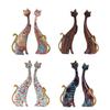 Style Européen 2pcs Statues de Chat Peinture à l'Huile Animal Sculpture Moderne Décor de Chambre