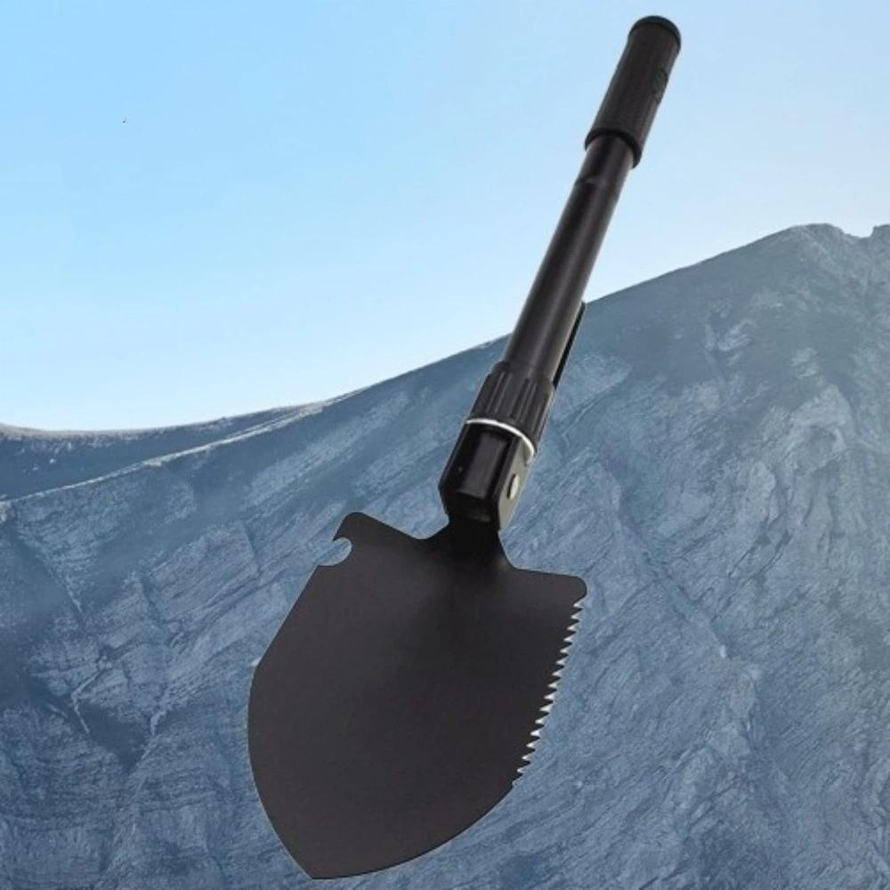 Multi-functional Folding Shovel High Carbon Steel with Storage Bag Portable Shovel Thickened Outdoor Shovel Hiking Adventures