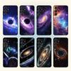 Space Galaxy Universe Phone Case For Samsung S26,S25,24,23,22,30,21,10,9,Ultra,Plus,Lite,Black Soft Case
