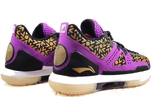 Li Ning WOW 5 Basketball Shoes Men's Low Top Purple ABAM057-12