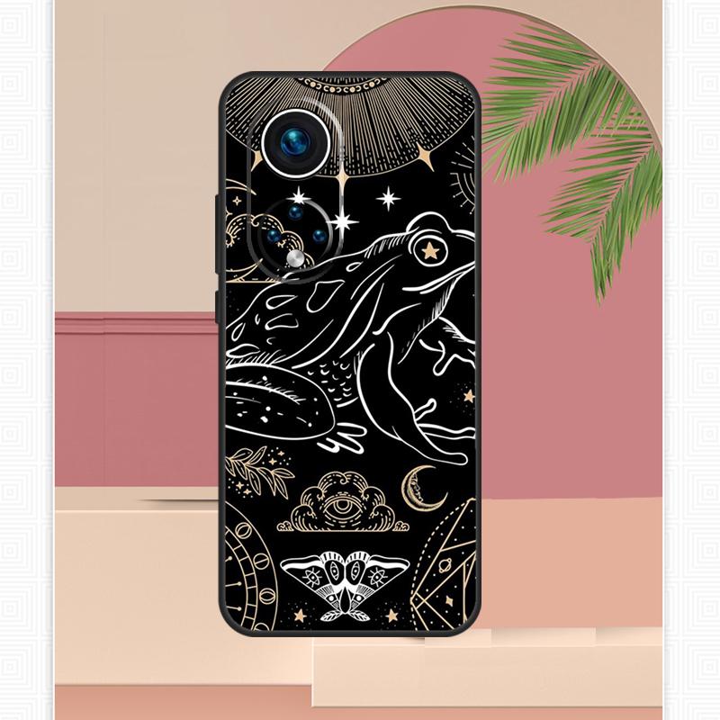 Cottagecore  Magic Mushroom Frog Moon Case For Honor Magic 7 Lite 5 6 8 Pro Honor 200 400 X9c X9b X9a X8b X8a X8c 50 70 90 Cover
