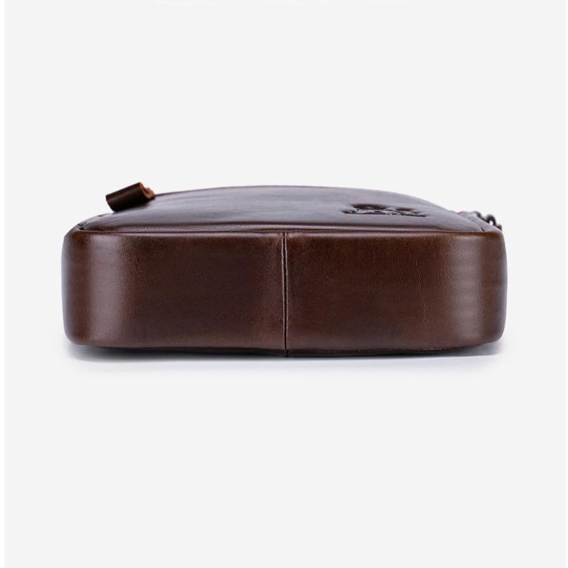 Luxury Brand Men's Real Leather Crossbody Bag Fashion Casual Shoulder Messenger Bag for Travel Business Vintage Style