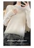 Women's Pure Wool Half-High Neck Sweater - Loose Fit Knitwear for Autumn and Winter