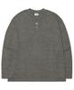 Nomaenyueol Henley Neck Knit Long Sleeve - Charcoal