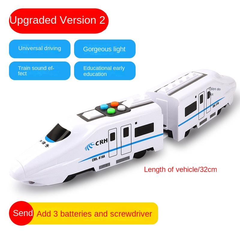 Kids Childrens Small Electric Rail Train Simulation Train Sound Light Music Children's Learning Educational Christmas Gift Present