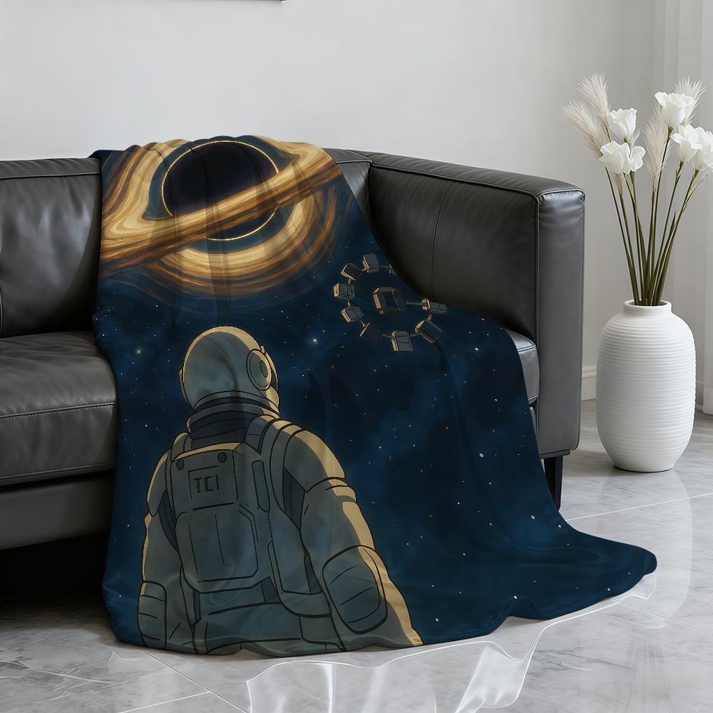Classic I-Interstellar Blanket Soft Throw Blanket for Home Bedroom Bed Sofa Picnic Travel Office Rest Cover Blanket Gift