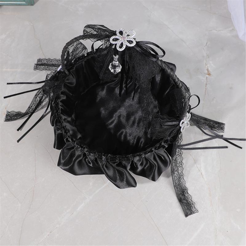 Elegant French Wedding RingsHolder Basket For Party Of Washable Cloth
