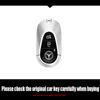 Alloy Carbon Fiber Style Car Key Case Cover For Mercedes Benz C E S Class W206 W223 W214 GLA GLB GLC CLA CLS E300 S450 S580 S500