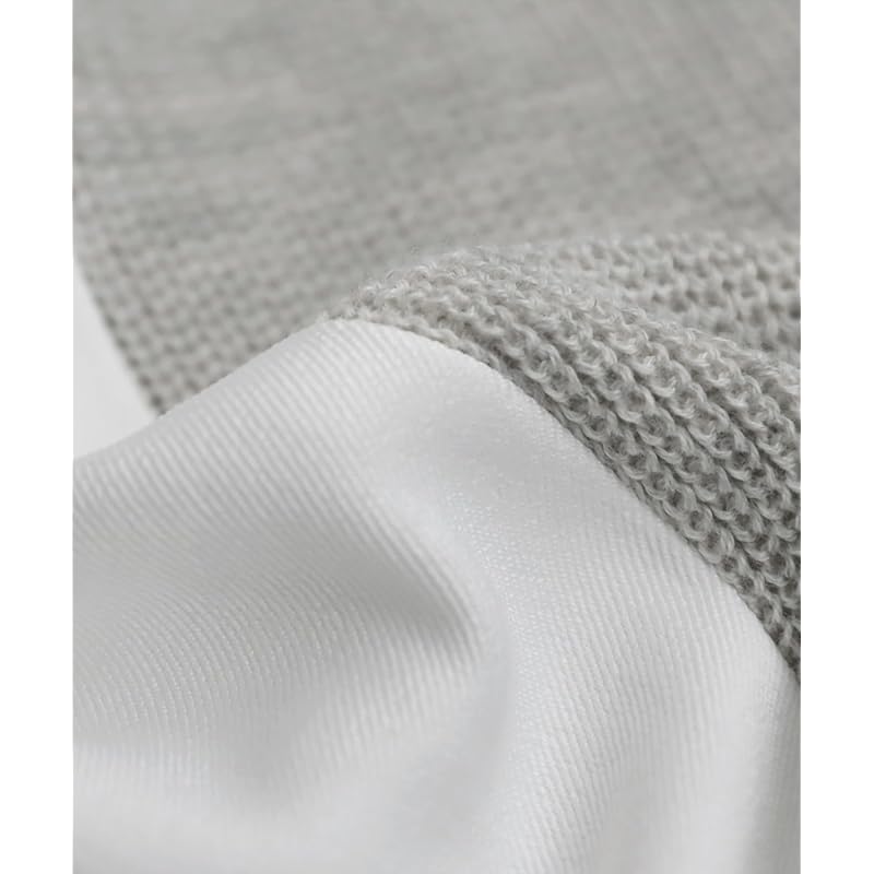 [antiqua] [Antica] cămașă tricotată cu aplicații pentru femei PK-01268 Mărime unică 03 alb