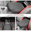 SKTU for 2024 2025 2026 Ford Ranger Armrest Cover for 2024 2025 2026 Ford Ranger Center Console Cover 2024 2025 2026 Ranger (XL/XLT/Lariat/Raptor)