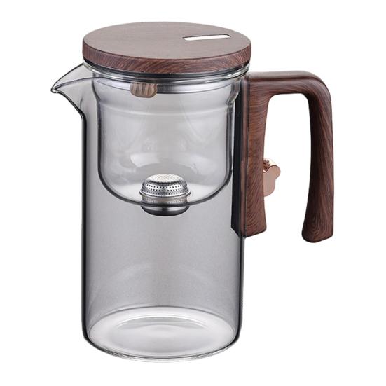 

Магический чайник 600/720/800 мл Стеклянный магнитный чайник с ситечком Магнитный чайник-инфузор для разделения воды для рассыпного чая и травяных чаев 720ML