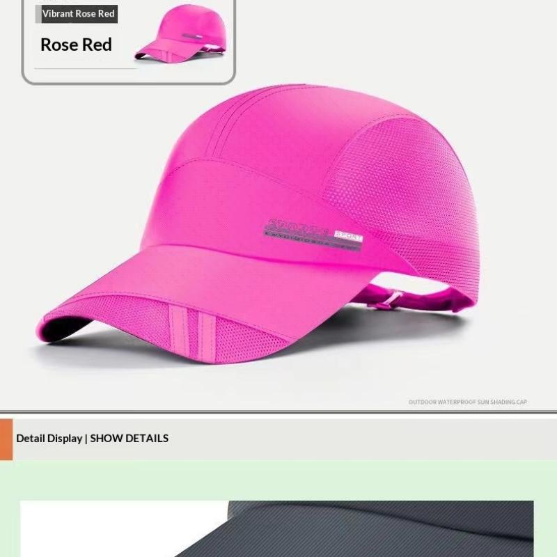 Unisex Baseball Cap For Outdoor Sports Summer Uv Protection Adjustable Quick Dry Braethable Tennis Hat Brim Hats