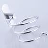 Space Aluminum Wall-Mounted Hair Dryer Holder - Punch-Free Bathroom Storage Rack