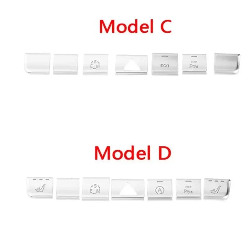 Car Interior Sticker Multimedia CD Button Decoration Suitable for Mercedes Benz GLA X156 CLA C117 A B Class W176 W246