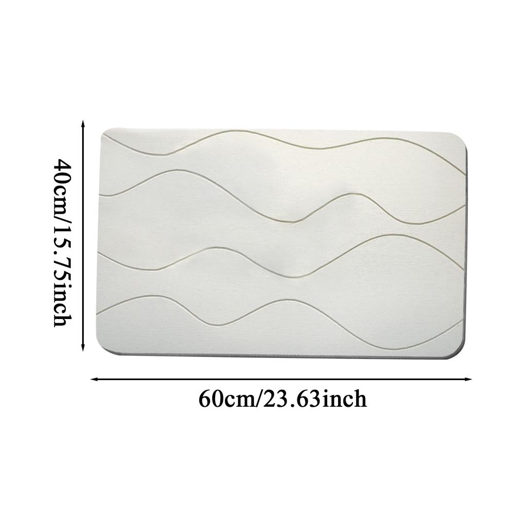 Bath Drying Mat Diatom Mud Soft Mat Toilet Door Non Slip Mat Water Absorption Quick Drying Diatomite Shower Mat