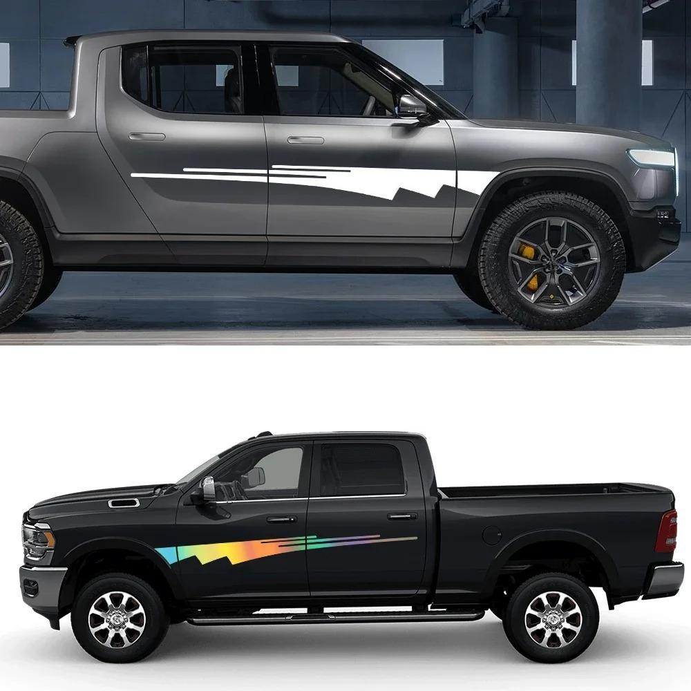 Pickup Striped Sticker Vintage Style Retro Styling Vinyl Film Waterproof Decals Auto Door Side Decorative Decal Auto Accessories