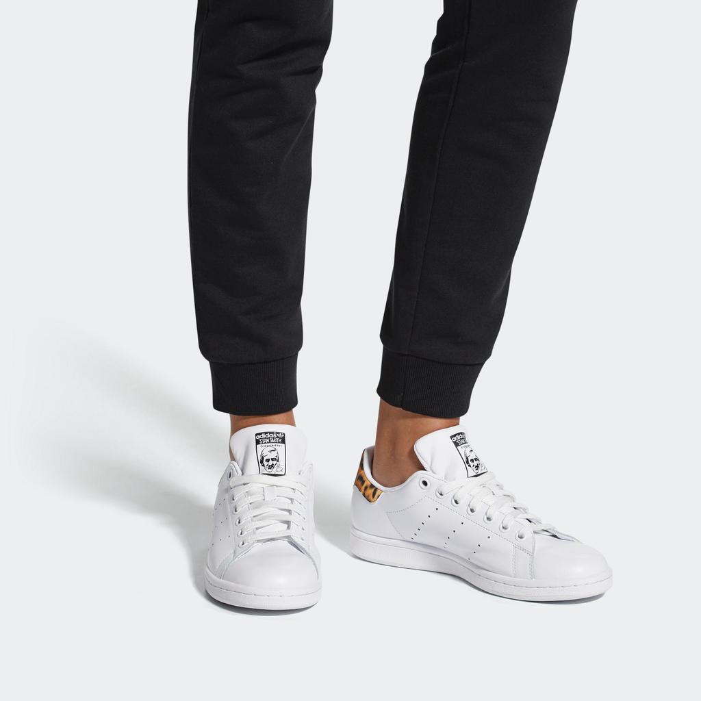 Adidas  Stan Smith Leopard Women Sneakers White Cloud-White Core-Black AC8578