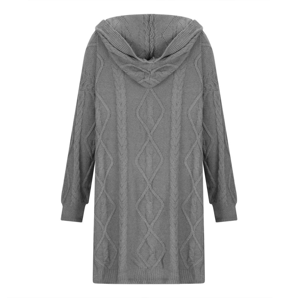 Women's Fashion Casual Open Front Long Sleeve Chunky Knit Cardigans Sweaters Outerwear Coats