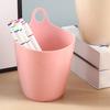 Hanging Trash Can Mini Multifunctional Space Saving Plastic Hanging Storage Bucket for Desktop