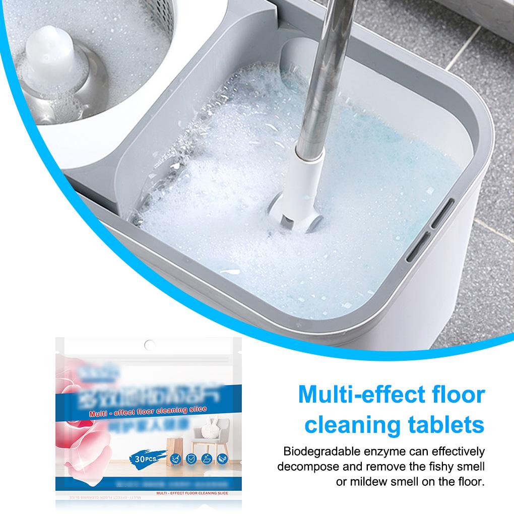 30 Pieces/Bag Floor Cleaning Sheet Portable Indoor Bathroom Dining Room Ceramic Tile Furniture Mopping Washing Sheets