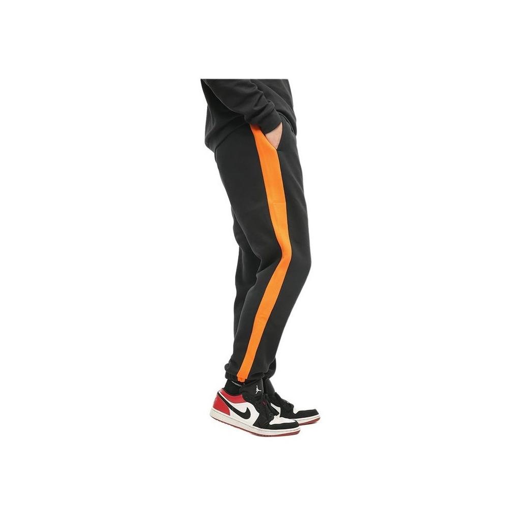 Puma Iconic T7 Relaxed Contrast Drawstring Casual Joggers Men Bottoms Black Orange 530373-51