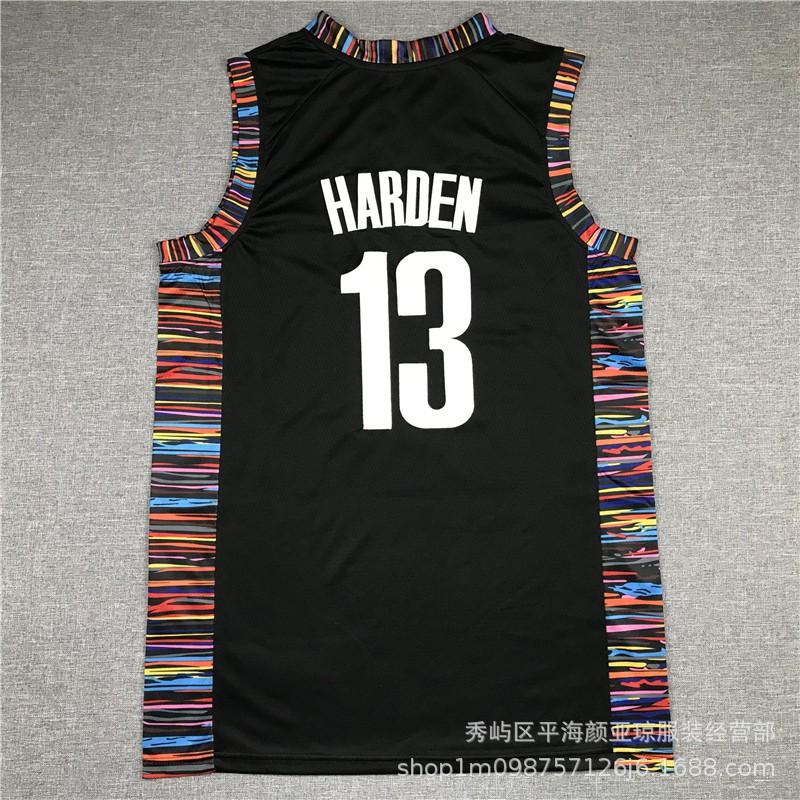 Mens Basketball Jersey Brooklyn Nets James Harden 13 Heat Pressed Performance Sportswear Fall Winter