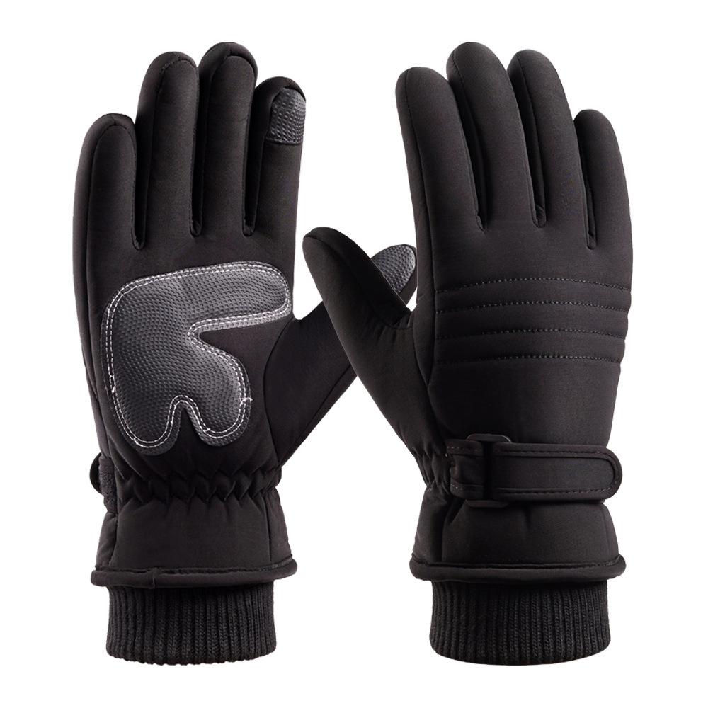 Ski Gloves for Men and Women In Winter Riding Motorcycles for Cold Protection Plus Velvet Cotton Waterproof Windproof Thickened Winter Warm Gloves