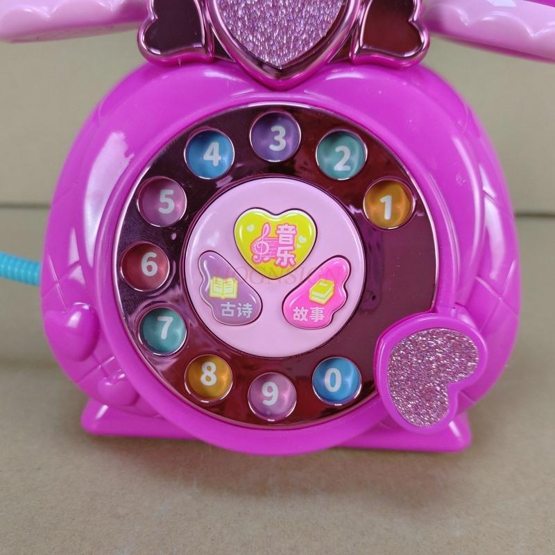 Puzzle Mädchen Baby Telefon 2-3 Jahre Alt Kinder Telefon Spielzeug Prinzessinnen Telefon Emulation Festnetz Telefon Frühe Bildung