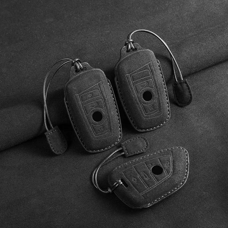 Leather Car Key Case Cover Shell Fob For Bmw 1 3 5 7 Series X1 X3 X4 X5 F10 F15 F16 F20 F30 F18 F25 M3 M4 E34 Car Accessories