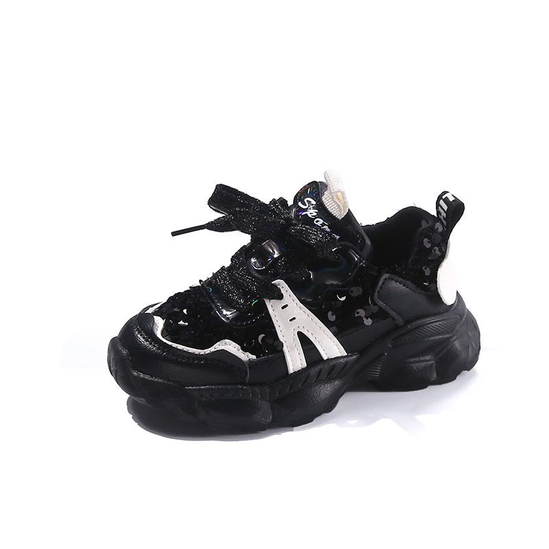 Korean Style Sport Shoes For Girls Trend Fashion Children's Sport Shoes Soft-soled Kid's Sneakers Spring Princess Running Shoes