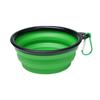 1000ml Collapsible Dog  Folding Silicone Bowl Pet Outdoor Travel Portable Puppy Food Container Feeder With Carabiner