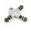 ATV Kart Hydraulic Brake Line Tee Hose Connector 3 Way T Adapter With M10x1.25 Banjo Bolt