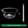 Disposable Plastic Crystal Bowl & Chopsticks Set