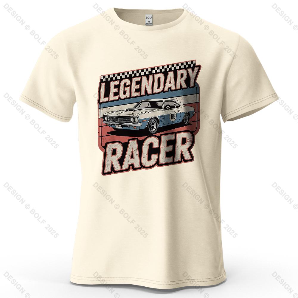 

Мужская футболка с принтом «Легендарный гонщик» 100% хлопок Оверсайз Ретро Графические футболки для женщин Топы Футболки Повседневная Уличная одежда 4XL