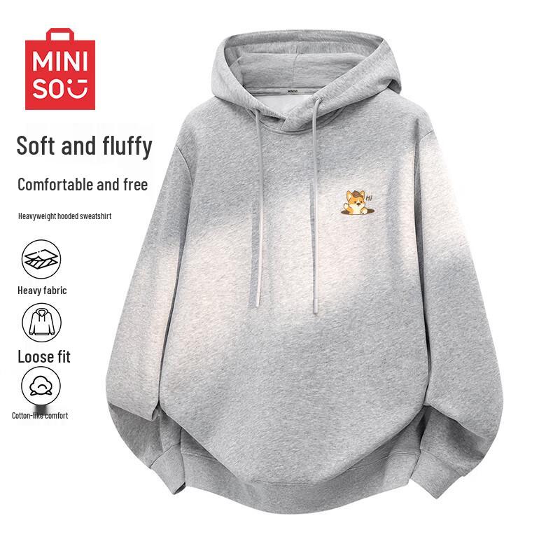 MINISO Men's Heavyweight Hooded Sweatshirt