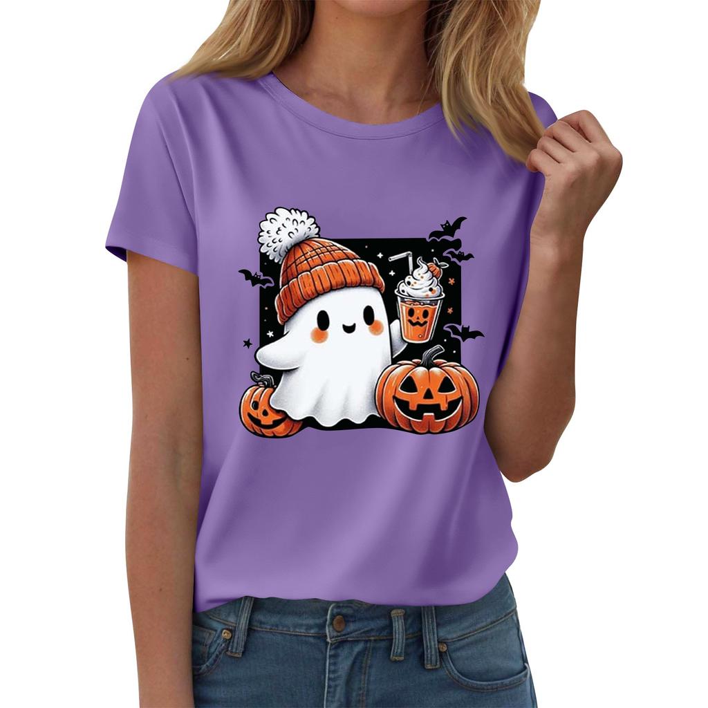 Women's T-shirts, Women's Short-sleeved Tops, Summer Fashion Round Neck Casual Stylish Shirts, Tunic Tops