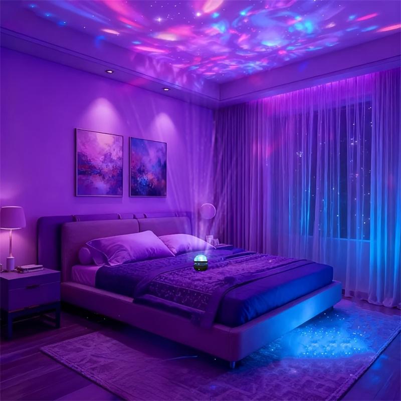 USB nabíjateľný projektor hviezdnej oblohy Galaxy Starlight Stmievateľný svetelný pás na projekciu atmosféry polárnej žiary Diaľkové ovládanie Fantasy téma Dekor