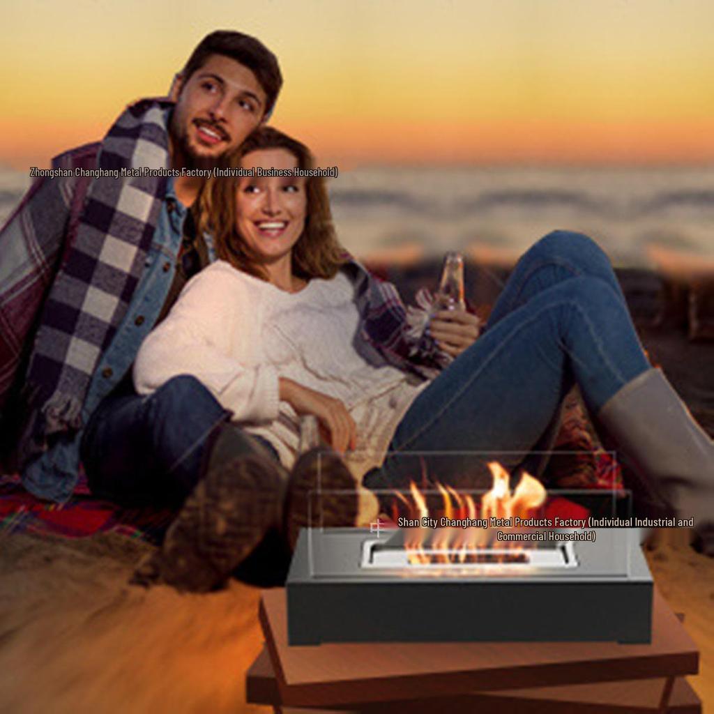 Portable Indoor/Outdoor Tabletop Fireplace: Small Decorative Real Fire Stove