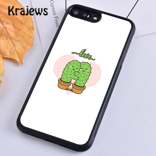 Krajews Hug Cactus Summer For iPhone 17 Air 16 Phone Case Cover 15 14 plus 12 13 pro max coque Shell Fundas