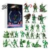 Holiday Keepsake Green with Pcs Day Christmas Calendar 24 Soldiers Advent Countdown Calendar Xmas Party