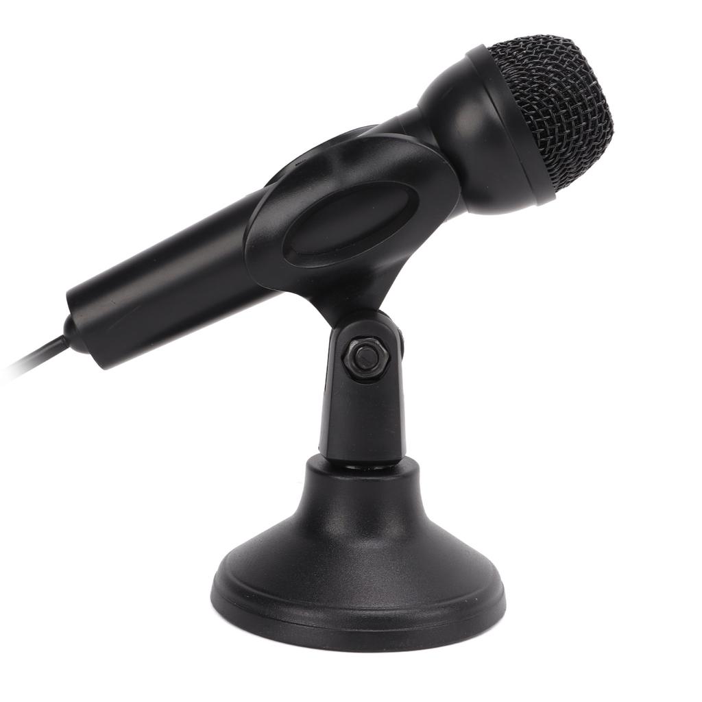 Computer Microphone 3.5mm Wired Plug and Play Anti Interference Wide Compatibility PC Microphone