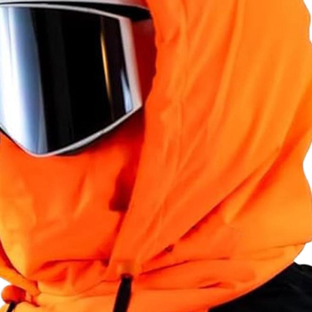 Waterproof Fleece Lined Hood Fleece Breathable Warm Headwear With Adjustable Drawstring Motorcycle Face Cover For Cycling Dust