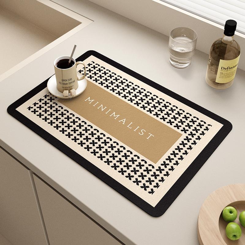 Coffee Machine Drain Pad, Kitchen Countertop Pad, Sink Sink Sink, Quick Drying, Waterproof Diatomaceous Earth