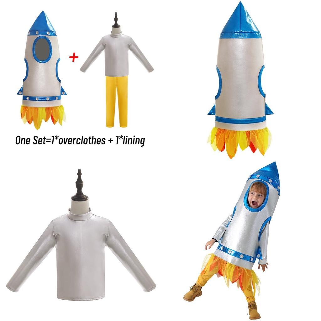 Pea Nut Apparel Dm0181 Kids' Rocket Cosplay Space Stage Costume Unisex Dancewear For Cosmic Performances