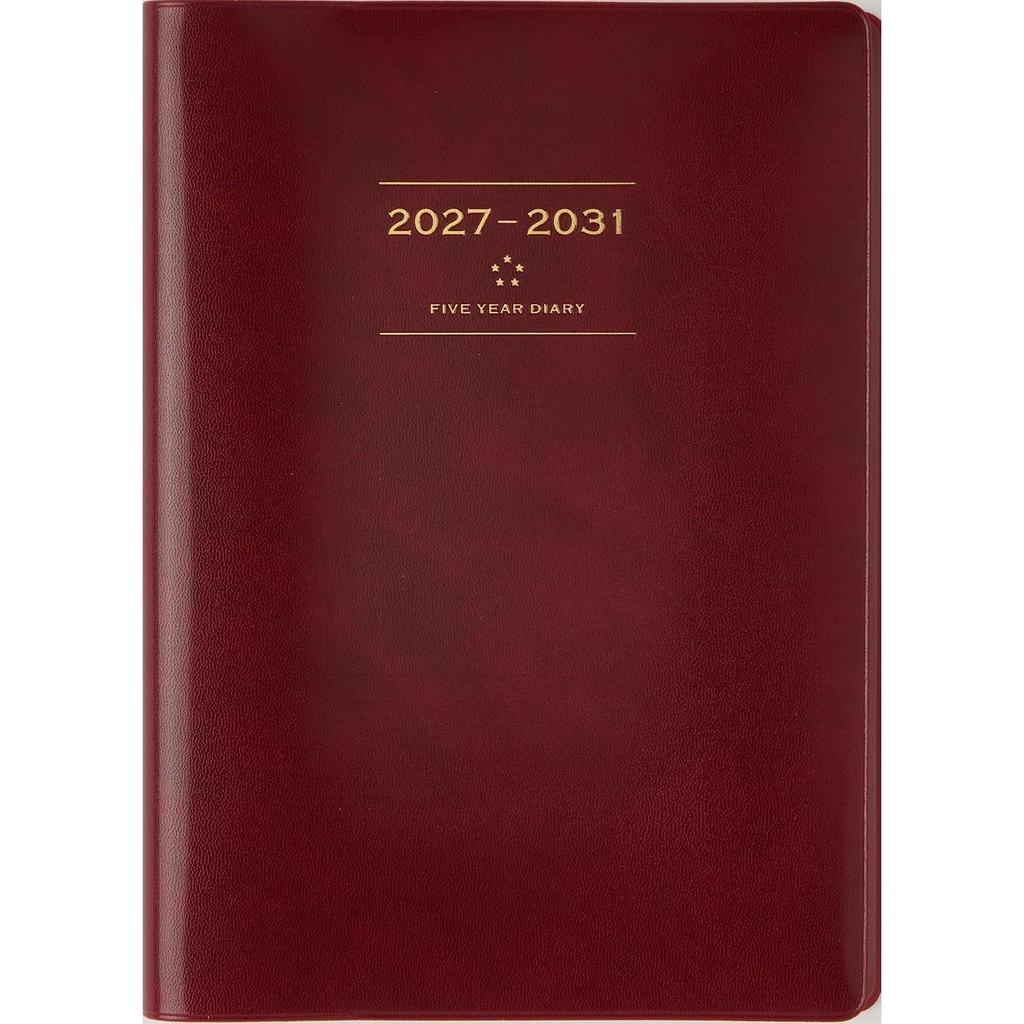 Takahashi Notebook 2027 A5 5-Year Desk Diary Wine No. 98 (Starts January 2027)
