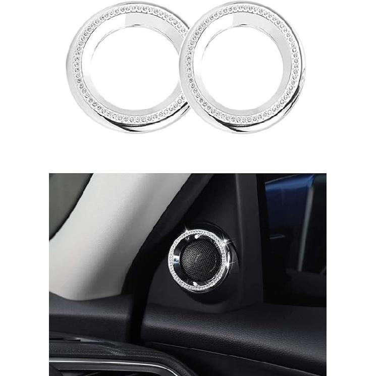Bling Car Accessories Bling Steering Wheel Crystal Accessory Lnterior Sticker Lnterior Cover Lnterior Console Trim Compatible for Honda CRV 2017-2022